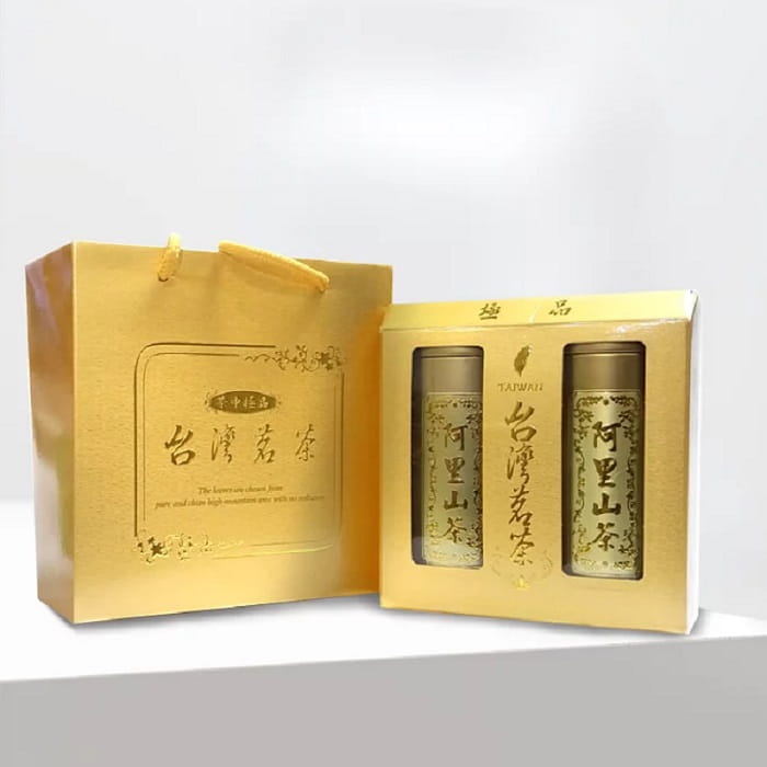 【萬年春】金色四兩阿里山茶葉禮盒(150gx2罐/盒)