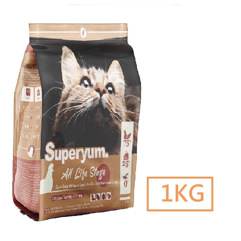 【極致美味Superyum】全齡貓雞肉多種魚1kg
