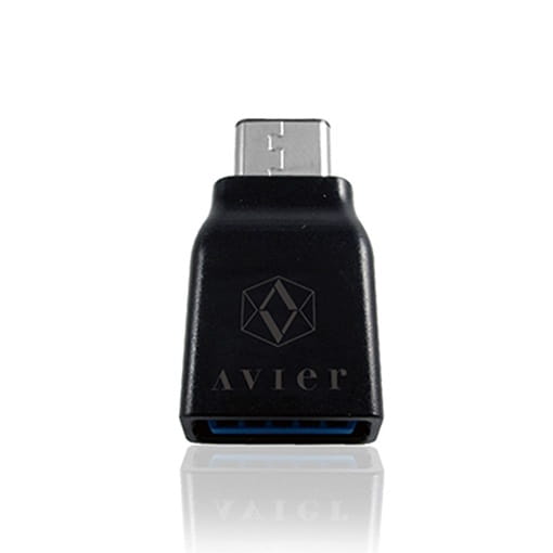 【Avier】TypeC公轉USB母轉接頭(黑/白)
