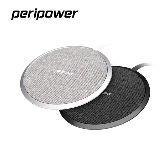 【peripower】PS-T06鋁合金織布充電盤(無線充)