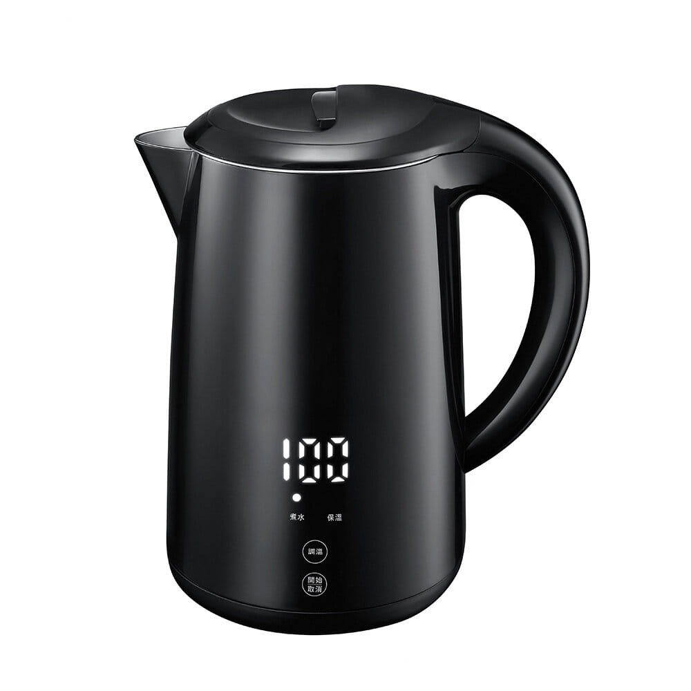 【KINYO】1.7L 智慧溫控雙層快煮壺 (KIHP-1180) 電熱壺 熱水壺 煮水壺 電茶壺