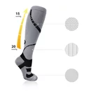 LS72運動及膝壓力襪任選四入(灰白/灰黃/灰黑)