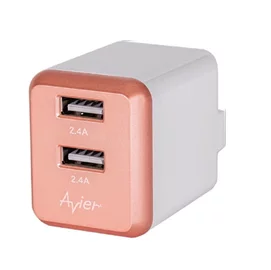 4.8A USB 電源供應器/玫瑰金