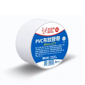 PVC白布紋膠帶PVS5 60mmX27Y6入*6入