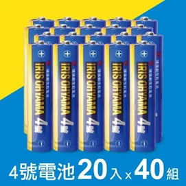 4號環保鹼性乾電池20入/組x40組(4LR03)