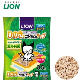 【獅王】雙層貓砂盆專用檜木砂x2