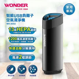 【新品優惠】智能USB負離子空氣清淨機WH-X05U
