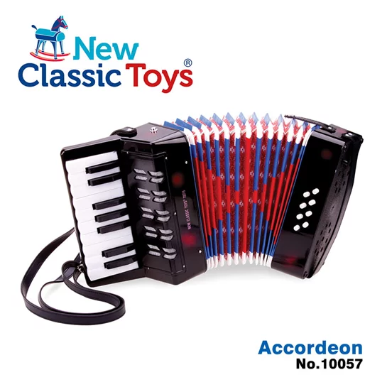 【荷蘭NewClassicToys】幼兒鍵盤式手風琴玩具-10057