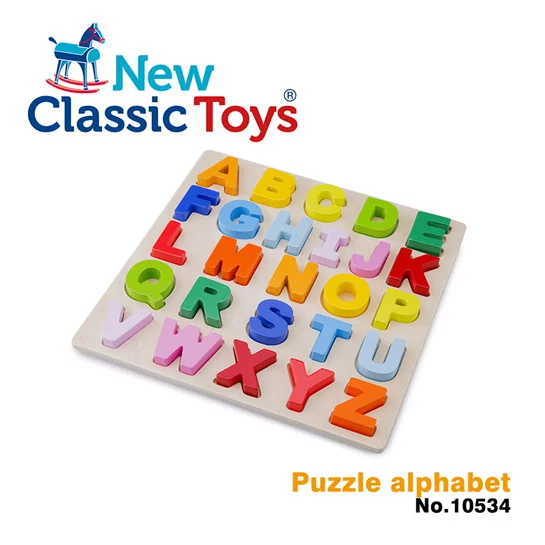 【荷蘭NewClassicToys】幼兒英文字母配對拼圖-10534