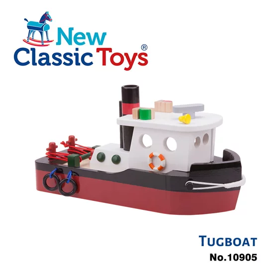 貨櫃系列-貨櫃拖船玩具-10905