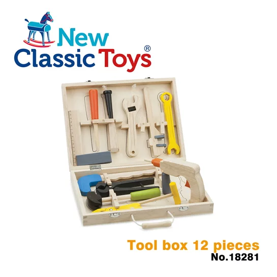 天才小木匠工具箱玩具12件組-18281
