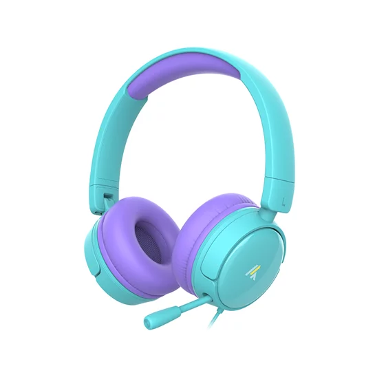 頭戴式有線安全兒童耳機KH-1(學習耳機/頭戴式耳麥/視訊通話)