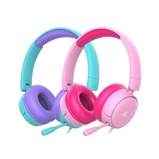 頭戴式有線安全兒童耳機KH-1(學習耳機/頭戴式耳麥/視訊通話)