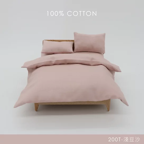 MIT 200織精梳棉雙人加大床包被套組-女孩色(雙人加大床包X1+枕套X2+雙人被套X1)